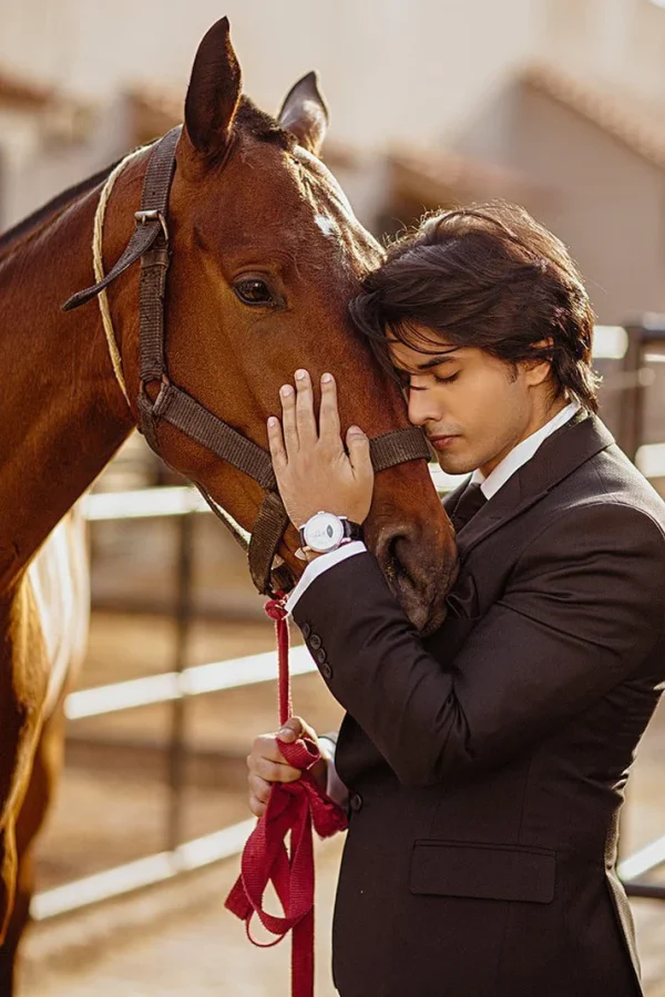 Hand Stitched Suit Paired with a Classic Button Down Shirt By HSY - Image 2