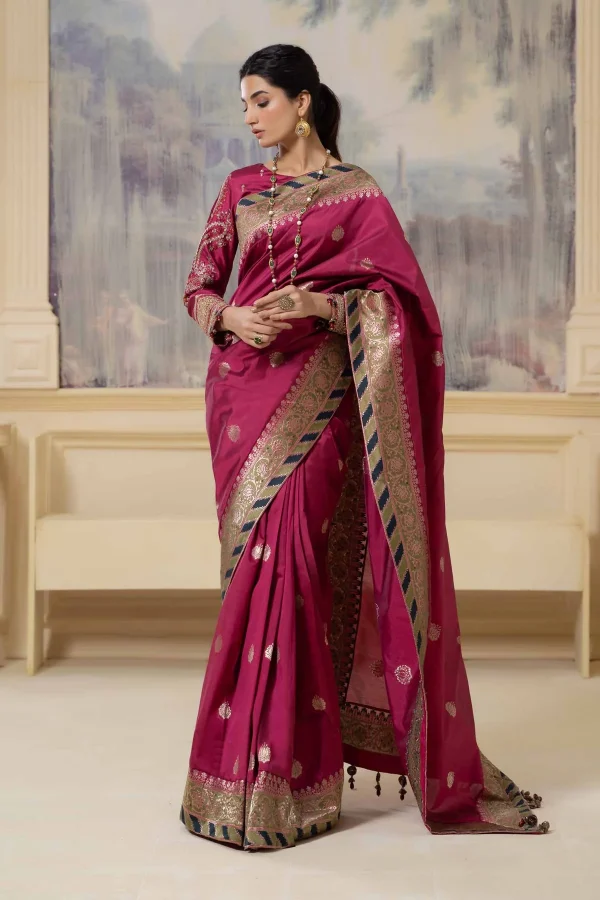 Saree Fusion Pink Sf w23 57 - Image 5