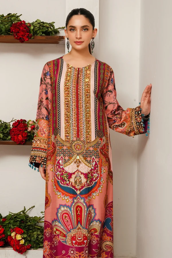 Eastern Majesty Kaftan (d-01) By Ammara Khan - Image 4