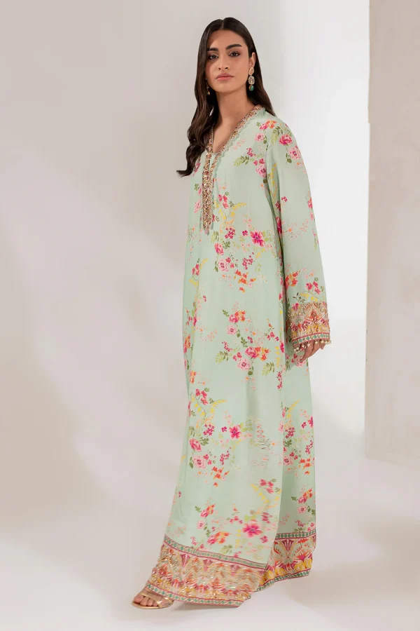 Mint Bloom Kaftan (d-17) By Ammara Khan - Image 4