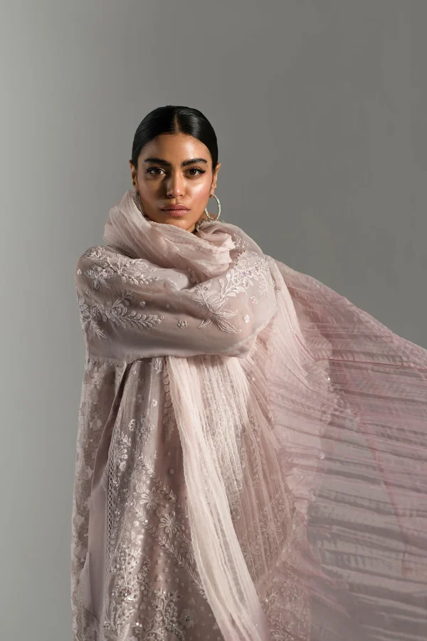 Lilac Dusk Embroidered Set (d-05) By Ammara Khan - Image 2