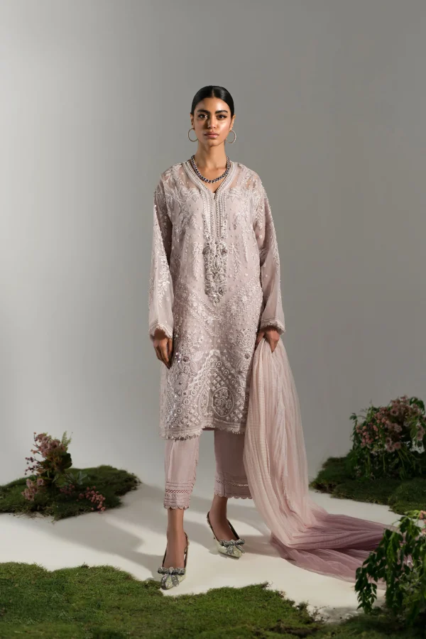 Lilac Dusk Embroidered Set (d-05) By Ammara Khan