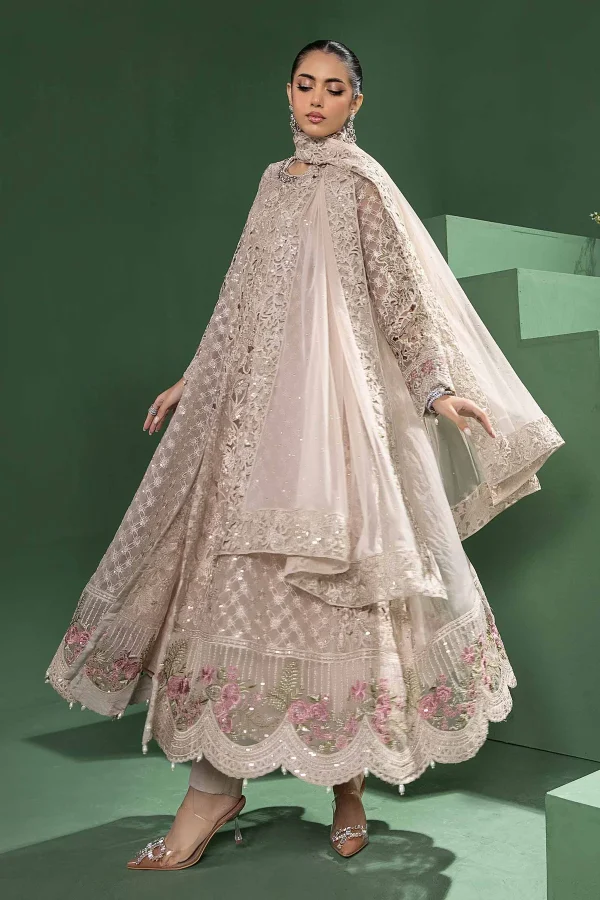 3 Piece Embroidered Organza Suit SF W24 46 By Maria B
