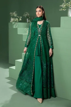 3 Piece Embroidered Organza Suit SF W24 70 By Maria B