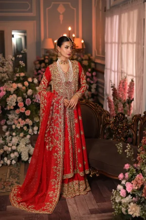 Diya Bridal Red by Agha Noor