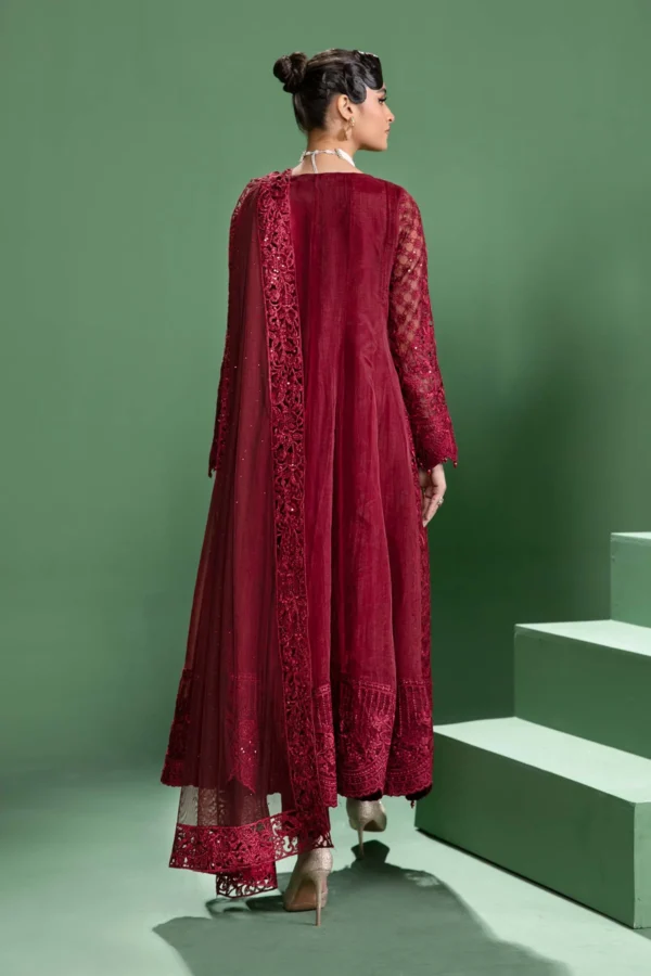 3 Piece Embroidered Organza Suit SF W24 46 By Maria B - Image 3