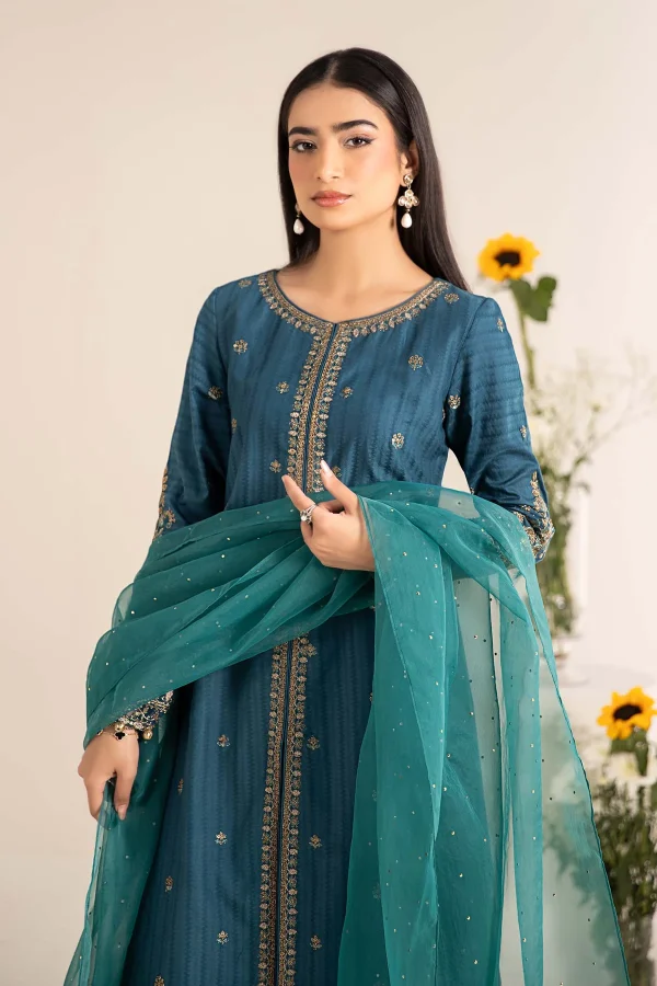 3 Piece Embroidered Lawn Suit  DW EF25 21 - Image 7