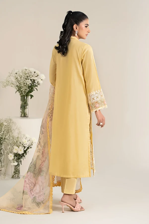 3 Piece Embroidered Dobby Lawn Suit  DW EF25 151 - Image 3