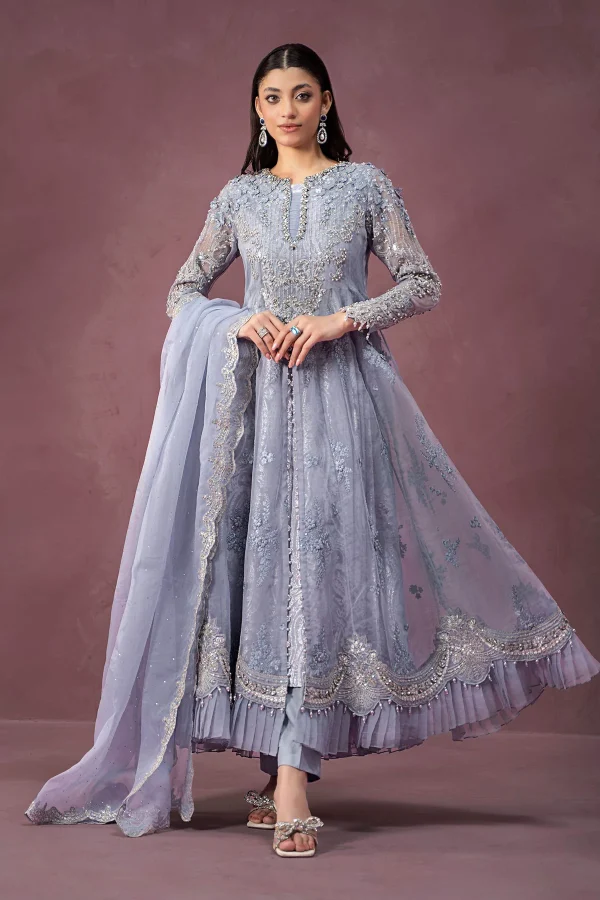 3 Piece Embroidered Organza Suit SF W24 10