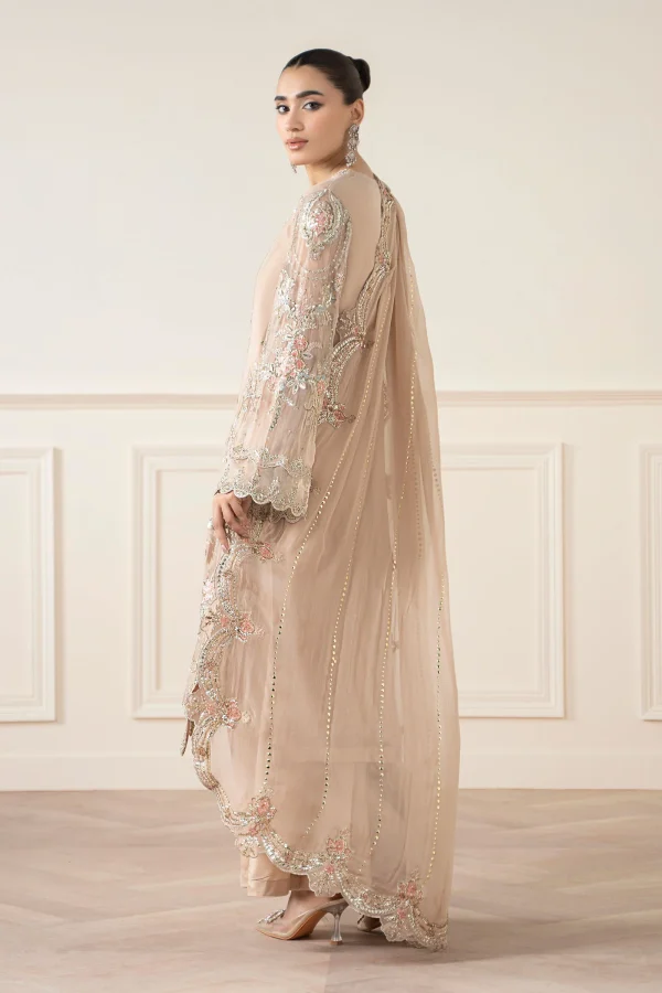 3 Piece Embroidered Chiffon Suit - Image 3