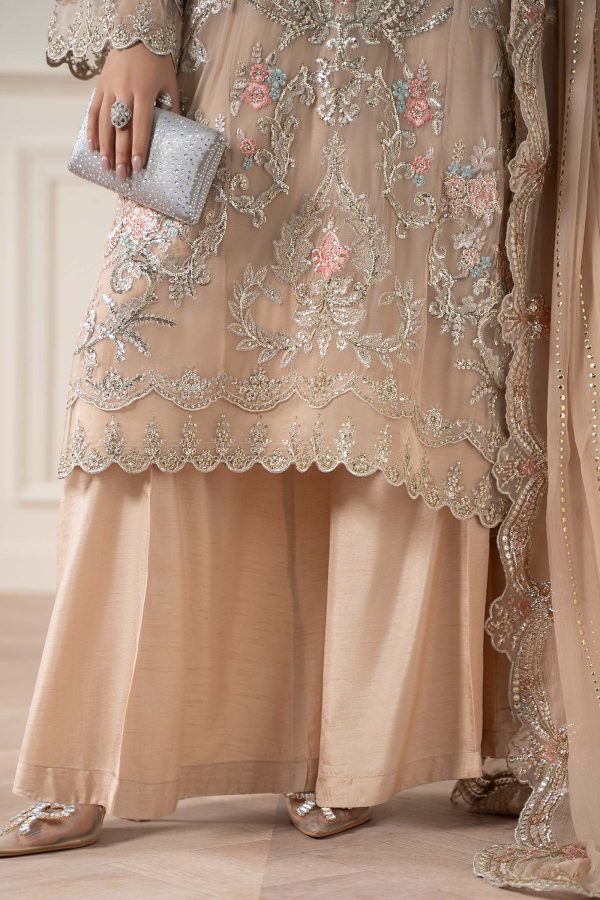 3 Piece Embroidered Chiffon Suit - Image 6