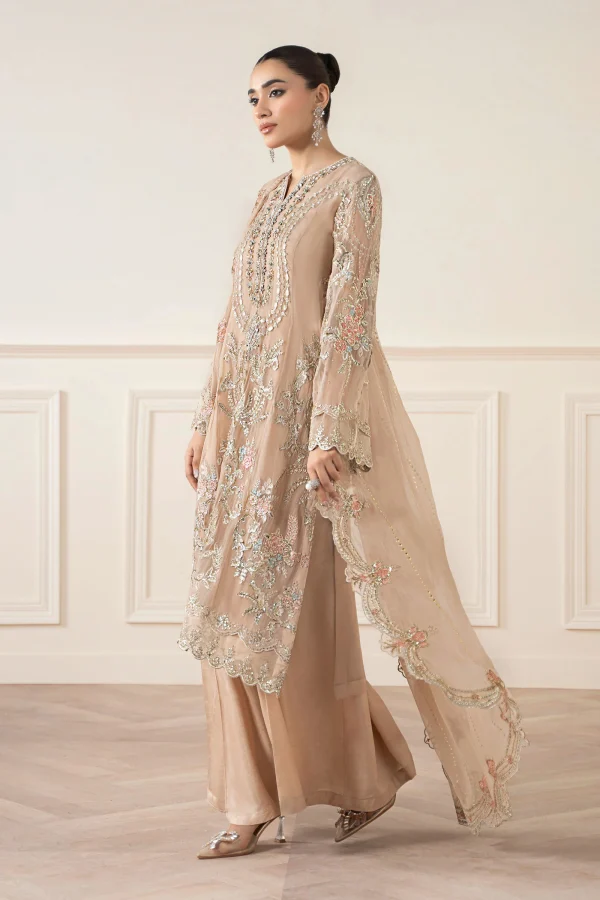 3 Piece Embroidered Chiffon Suit - Image 4